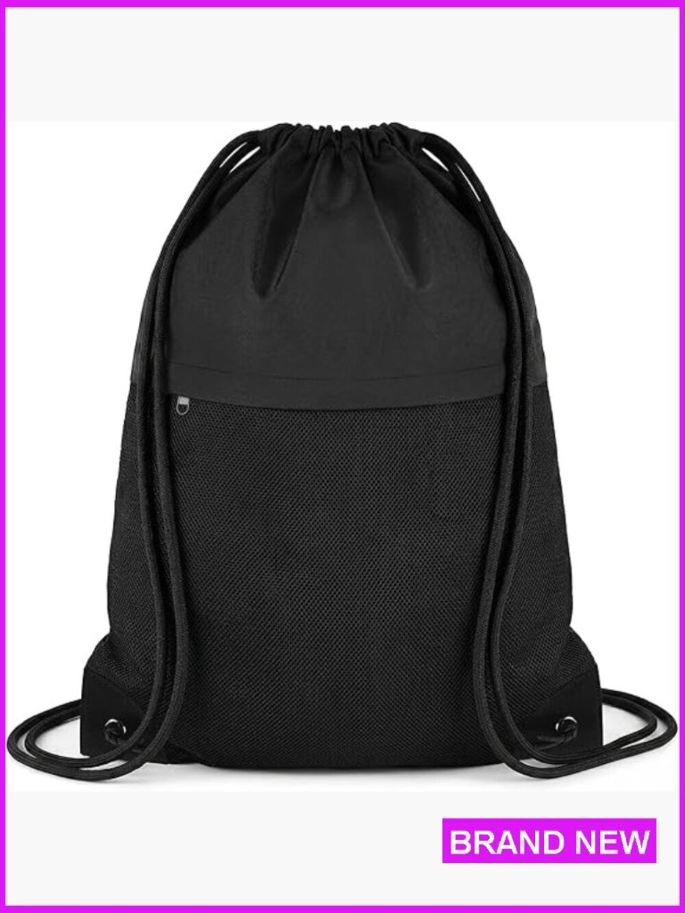 Drawstring Backpack Gym Bag Lightweight Cinch Sports Sackpack Beach Travel Yoga